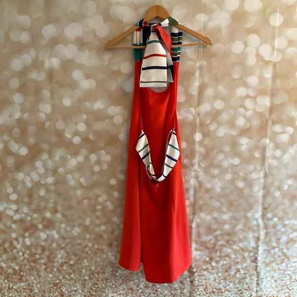 Lulus Orange Bow Tie Dress - Picture 8 of 10